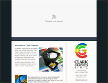 Tablet Screenshot of clarkgraphic.com